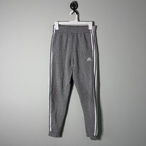 Boys grey adidas joggers